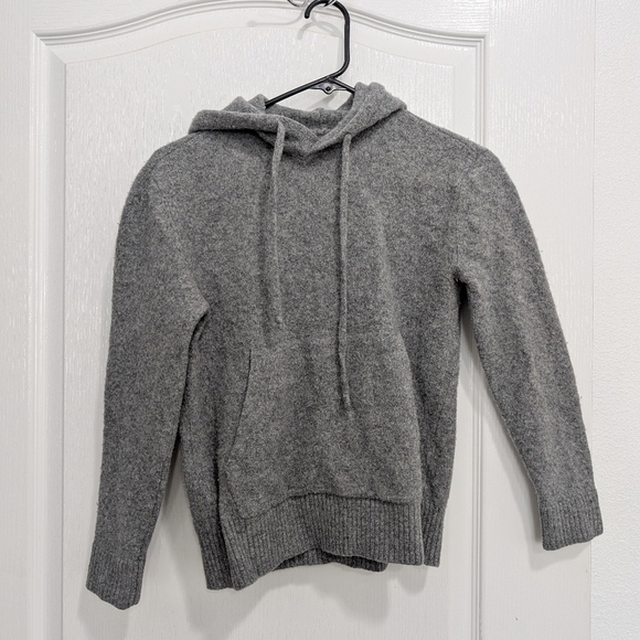 Everlane Gray Wool Cropped Hoodie - Picture 2 of 9